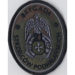 Emblemat 21 BSP maskowany