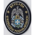 Naszywka odznaka 21 Brygady Strzelców Podhalańskich - galowa