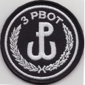 Emblemat 3 PBOT na mundur galowy i wyjściowy (wg systemowego projektu)