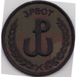Emblemat 3 PBOT na mundur polowy (wg załącznika do Decyzji Nr77/MON z 10.05.2019 r.)