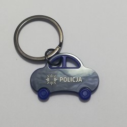 Brelok auto Policja (niebieskie)