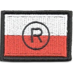 Flaga biało - czerwona ZRRP