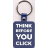 Brelok CBZC - THINK BEFORE YOU CLICK - PVC