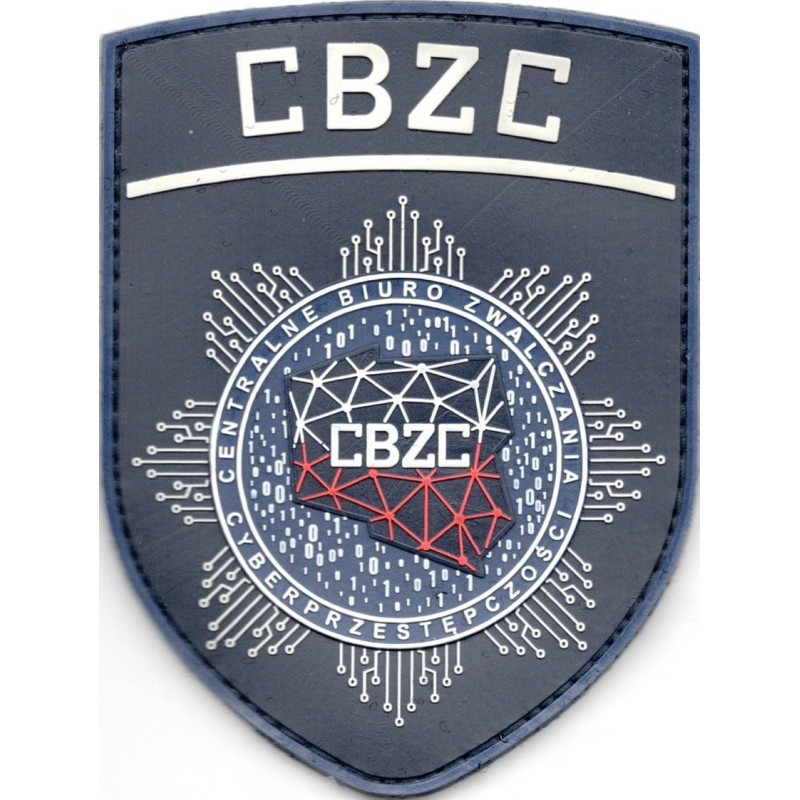 Naszywka Centralne Biuro Zwalczania Cyberprzestępczości CBZC - rzep, PVC