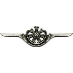 Odznaka wojskowego mechanika lotniczego - turbinka kolor srebrny