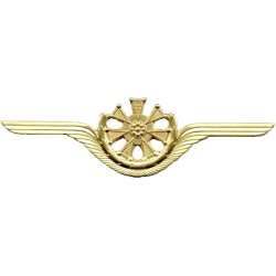 Odznaka wojskowego technika lotniczego - turbinka kolor złoty