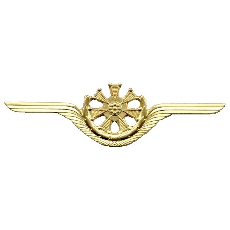 Odznaka wojskowego technika lotniczego - turbinka kolor złoty