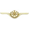 Odznaka wojskowego technika lotniczego - turbinka kolor złoty