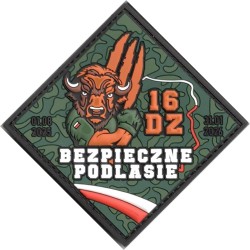 ZZ Bezpieczne Podlasie 16 DZ  - naszywka gumowa PVC (rzep)