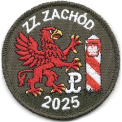 ZZ Zachód 2025 - naszywka haftowana, rzep, 75 mm
