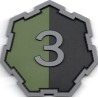 3 Zamojski Batalion Zmechanizowany  - naszywka gumowa PVC (rzep)