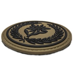 21 Brygady Strzelców Podhalańskich - naszywka oliwkowo czarna gumowa 3D, PVC (rzep) 75 mm