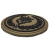 21 Brygady Strzelców Podhalańskich - naszywka oliwkowo czarna gumowa 3D, PVC (rzep) 75 mm