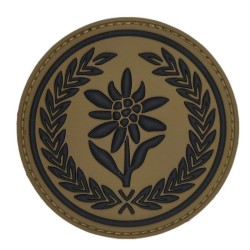 21 Brygady Strzelców Podhalańskich - naszywka oliwkowo czarna gumowa 3D, PVC (rzep) 75 mm