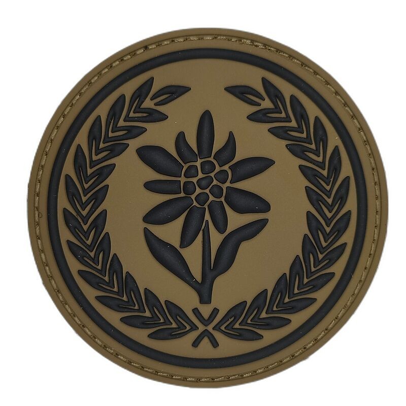 21 Brygady Strzelców Podhalańskich - naszywka oliwkowo czarna gumowa 3D, PVC (rzep) 75 mm