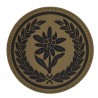 21 Brygady Strzelców Podhalańskich - naszywka oliwkowo czarna gumowa 3D, PVC (rzep) 75 mm