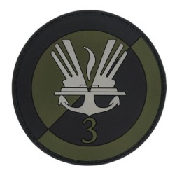 3 Batalion Inżynieryjny - naszywka gumowa PVC (rzep)