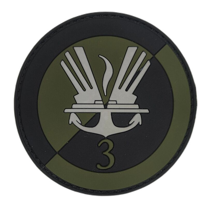 3 Batalion Inżynieryjny - naszywka gumowa PVC (rzep)