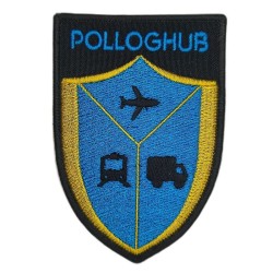 POLLOGHUB Jasionka - naszywka niebieska naszyta na rzep