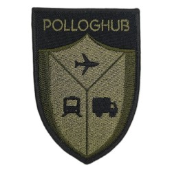 POLLOGHUB Jasionka - naszywka oliwkowo zielona naszyta na rzep