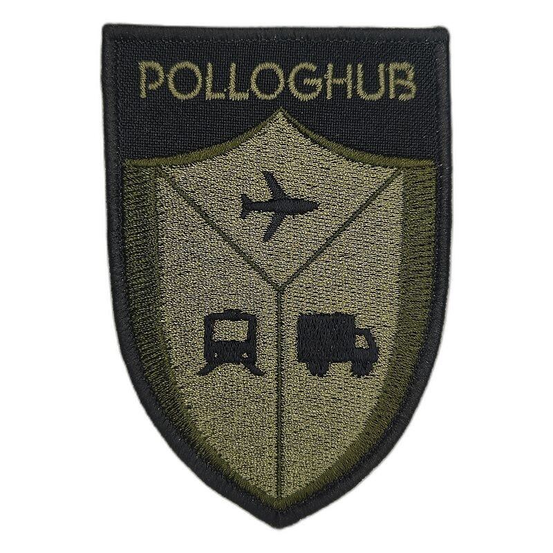 POLLOGHUB Jasionka - naszywka oliwkowo zielona naszyta na rzep