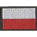 Flaga ZS biało-czerwona (40x25 mm) - rzep